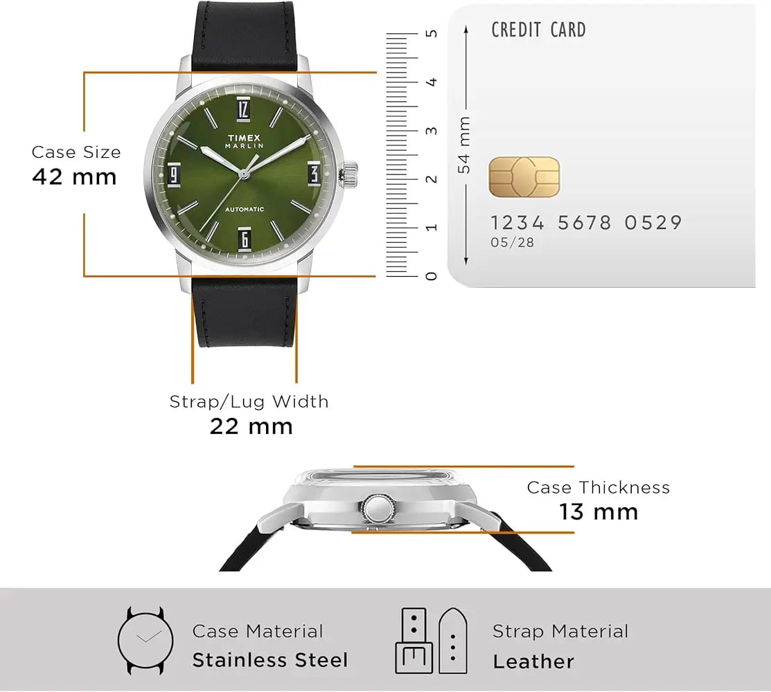 Timex Mechanical Automatic Leather Watch