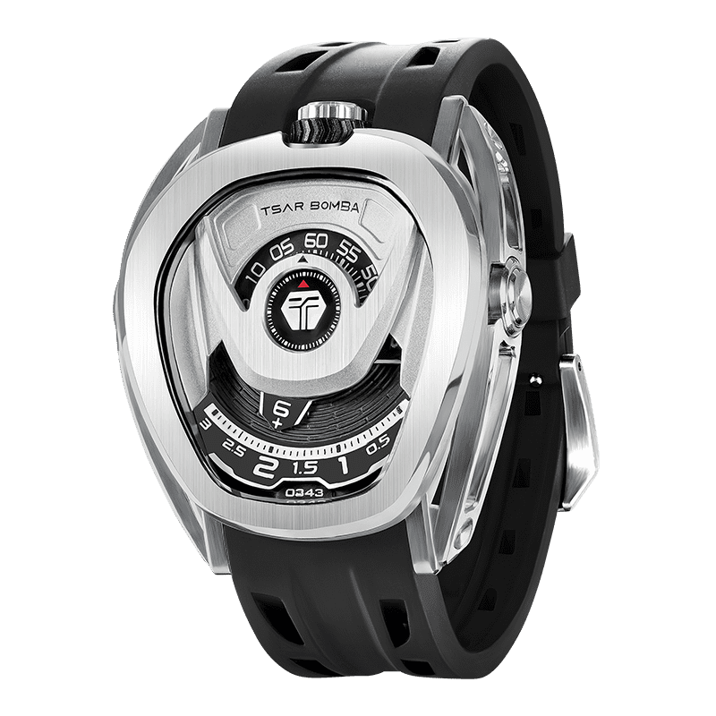 Reactor Series Automatic Watch: Durable Carbon Fiber & Stainless Steel, Interchangeable Strap