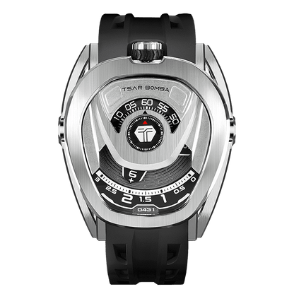 Reactor Series Automatic Watch: Durable Carbon Fiber & Stainless Steel, Interchangeable Strap
