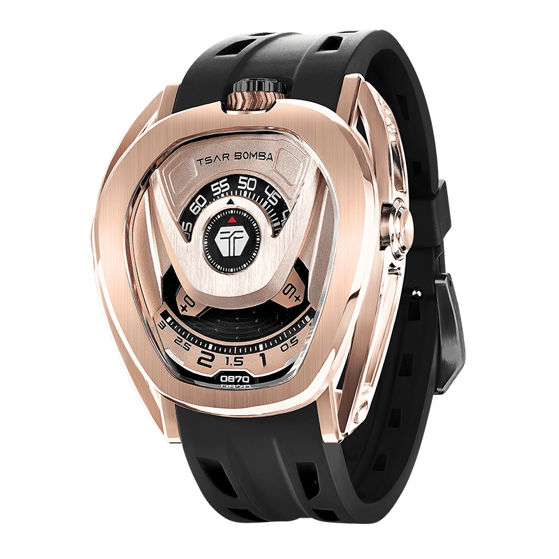 Reactor Series Automatic Watch: Durable Carbon Fiber & Stainless Steel, Interchangeable Strap