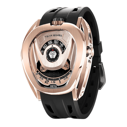Reactor Series Automatic Watch: Durable Carbon Fiber & Stainless Steel, Interchangeable Strap