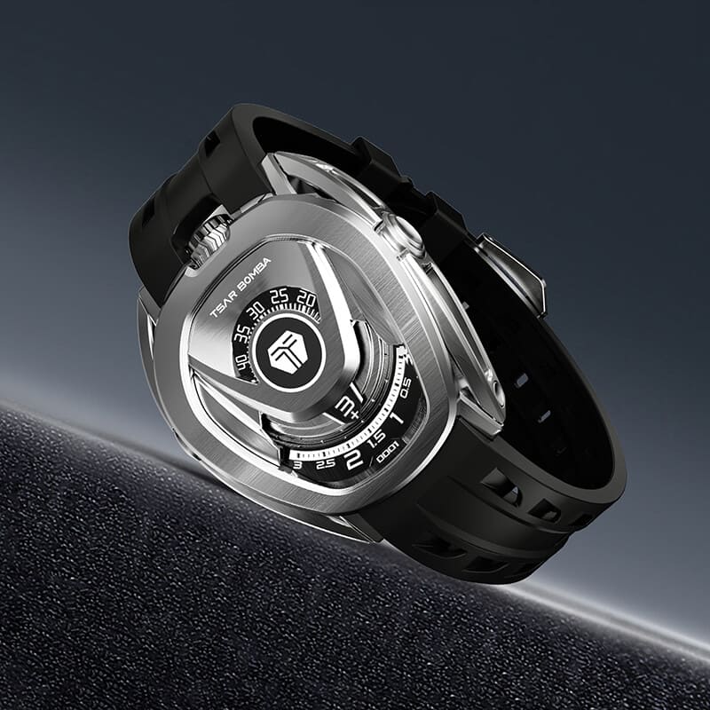 Reactor Series Automatic Watch: Durable Carbon Fiber & Stainless Steel, Interchangeable Strap