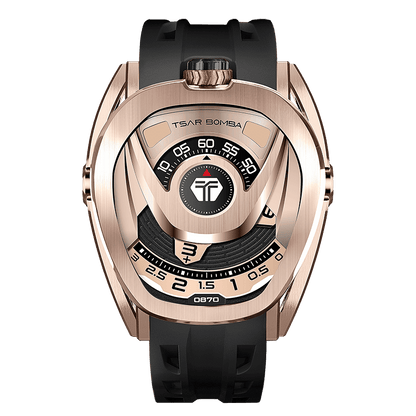Reactor Series Automatic Watch: Durable Carbon Fiber & Stainless Steel, Interchangeable Strap