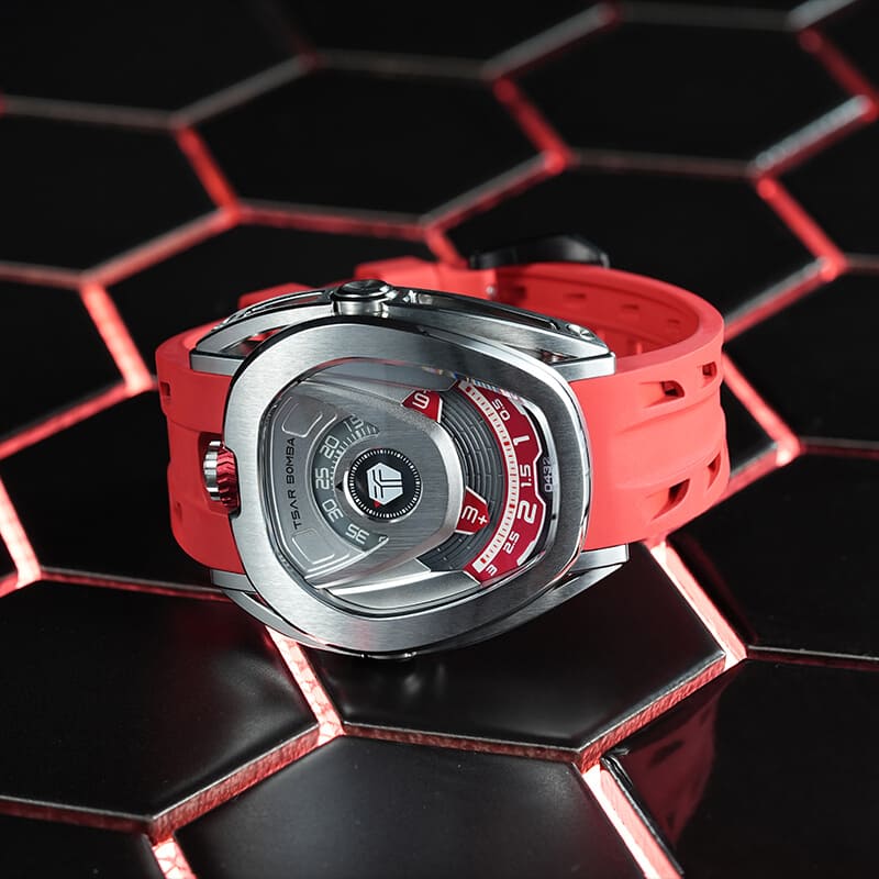 Reactor Series Automatic Watch: Durable Carbon Fiber & Stainless Steel, Interchangeable Strap