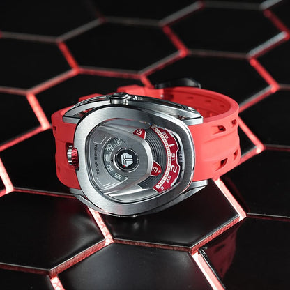 Reactor Series Automatic Watch: Durable Carbon Fiber & Stainless Steel, Interchangeable Strap
