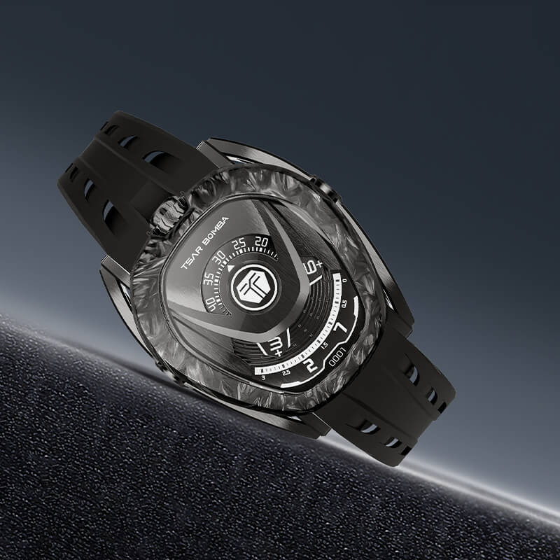 Reactor Series Automatic Watch: Durable Carbon Fiber & Stainless Steel, Interchangeable Strap