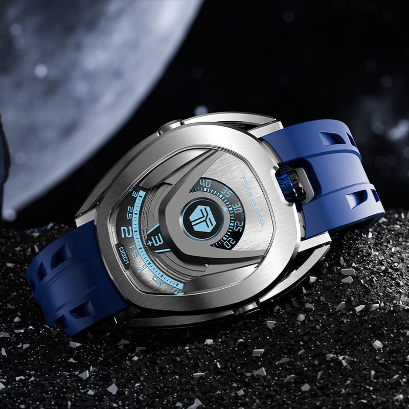 Reactor Series Automatic Watch: Durable Carbon Fiber & Stainless Steel, Interchangeable Strap
