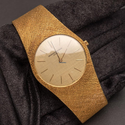 Vacheron Constantin Vintage 18K Yellow Gold Case & Bracelet Champagne Dial