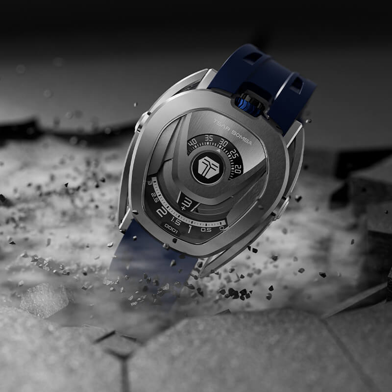 Reactor Series Automatic Watch: Durable Carbon Fiber & Stainless Steel, Interchangeable Strap