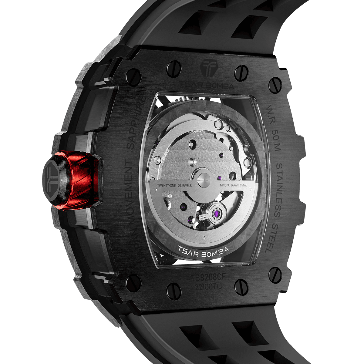Luxury Carbon Fiber Automatic Watch: Durable, Stylish, Precise Self-Winding Timepiece