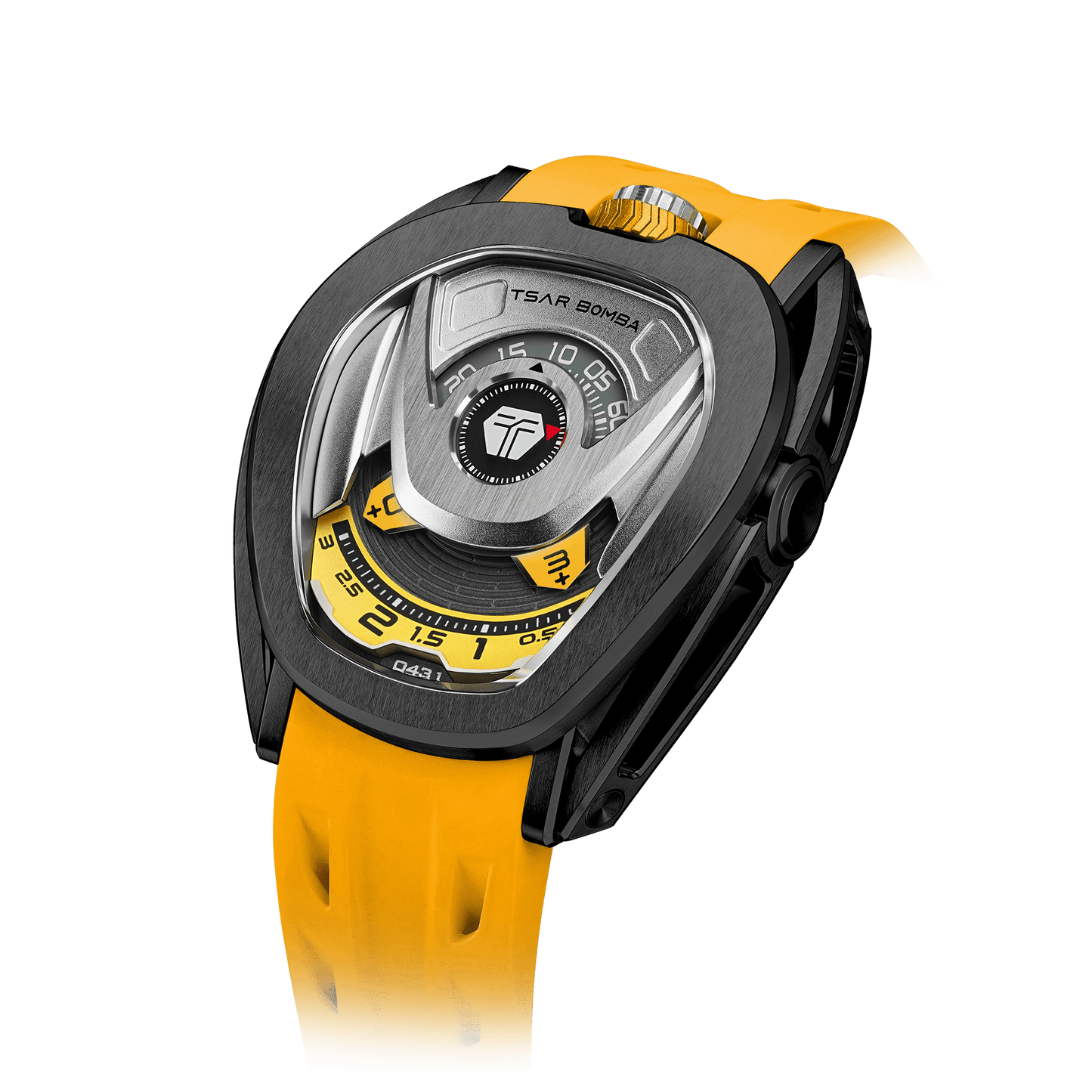 Reactor Series Automatic Watch: Durable Carbon Fiber & Stainless Steel, Interchangeable Strap