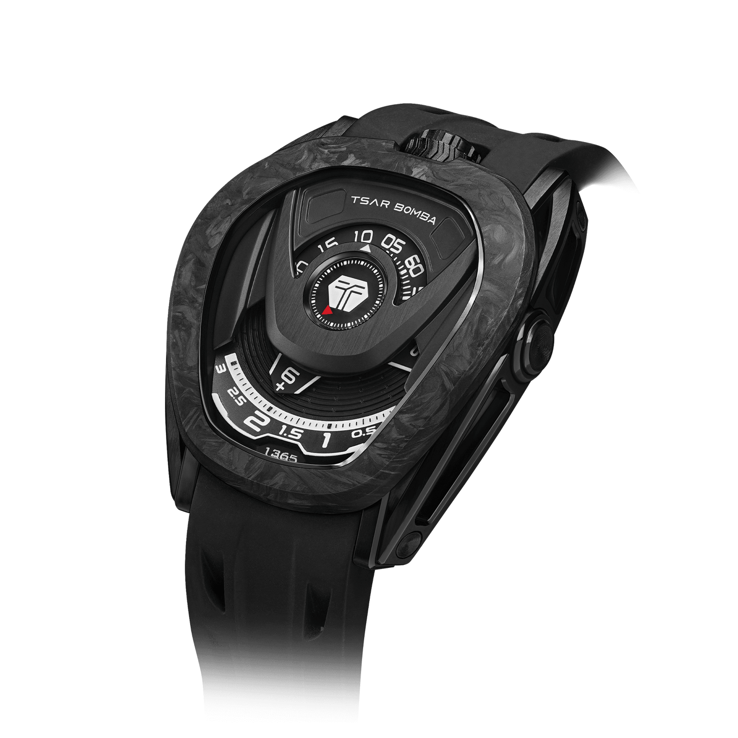 Reactor Series Automatic Watch: Durable Carbon Fiber & Stainless Steel, Interchangeable Strap