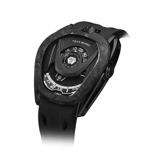 Reactor Series Automatic Watch: Durable Carbon Fiber & Stainless Steel, Interchangeable Strap