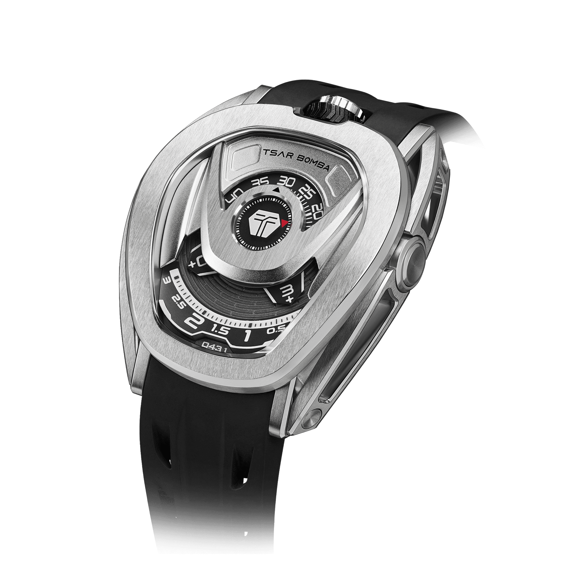Reactor Series Automatic Watch: Durable Carbon Fiber & Stainless Steel, Interchangeable Strap