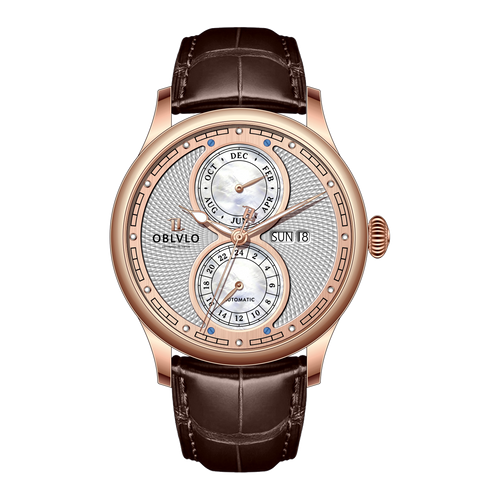 Mother of Pearl  AM Vintage Dress Design  Automatic Watch