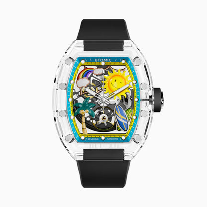 Golden Coast Crystal Automatic Watch