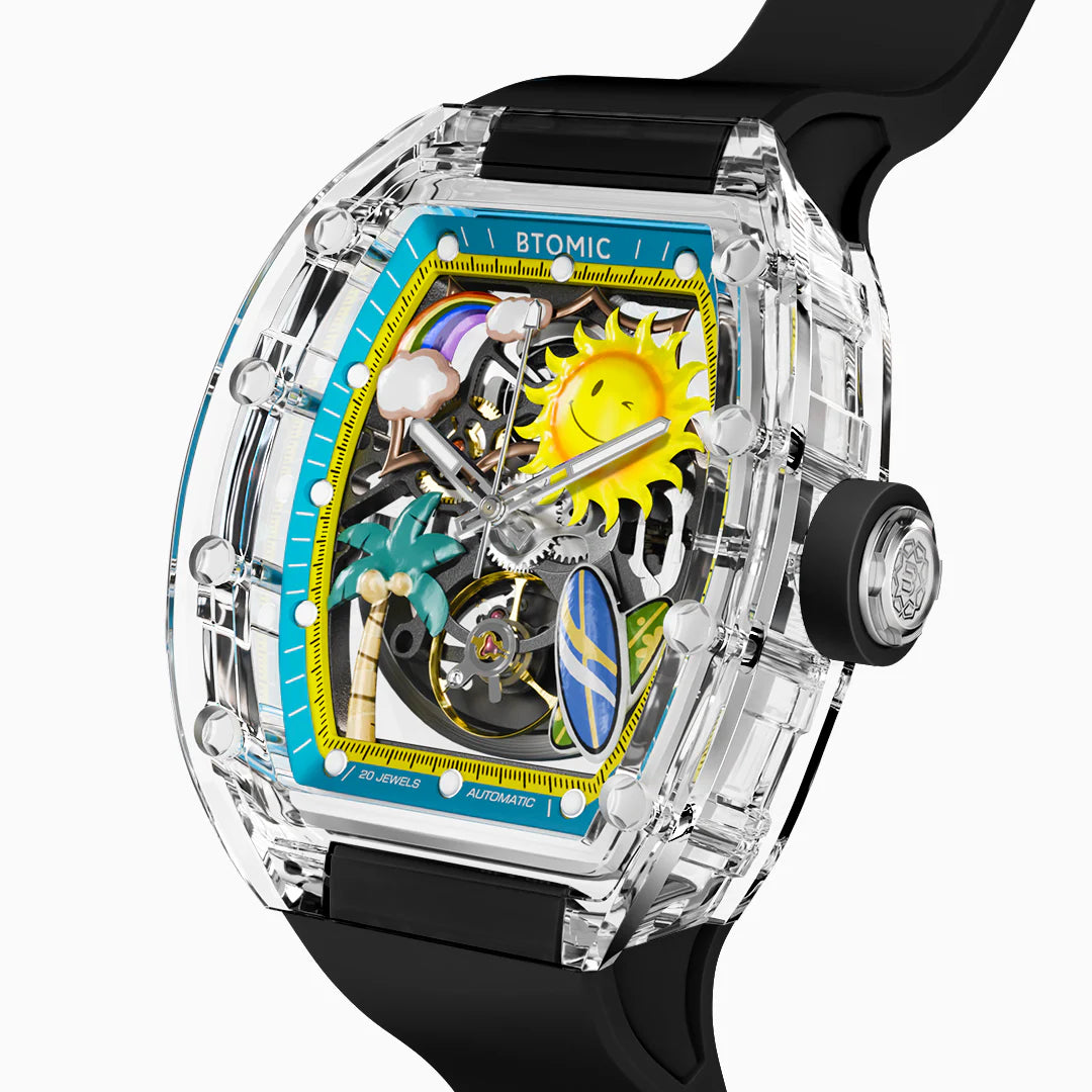 Golden Coast Crystal Automatic Watch