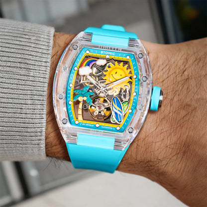 Golden Coast Crystal Automatic Watch