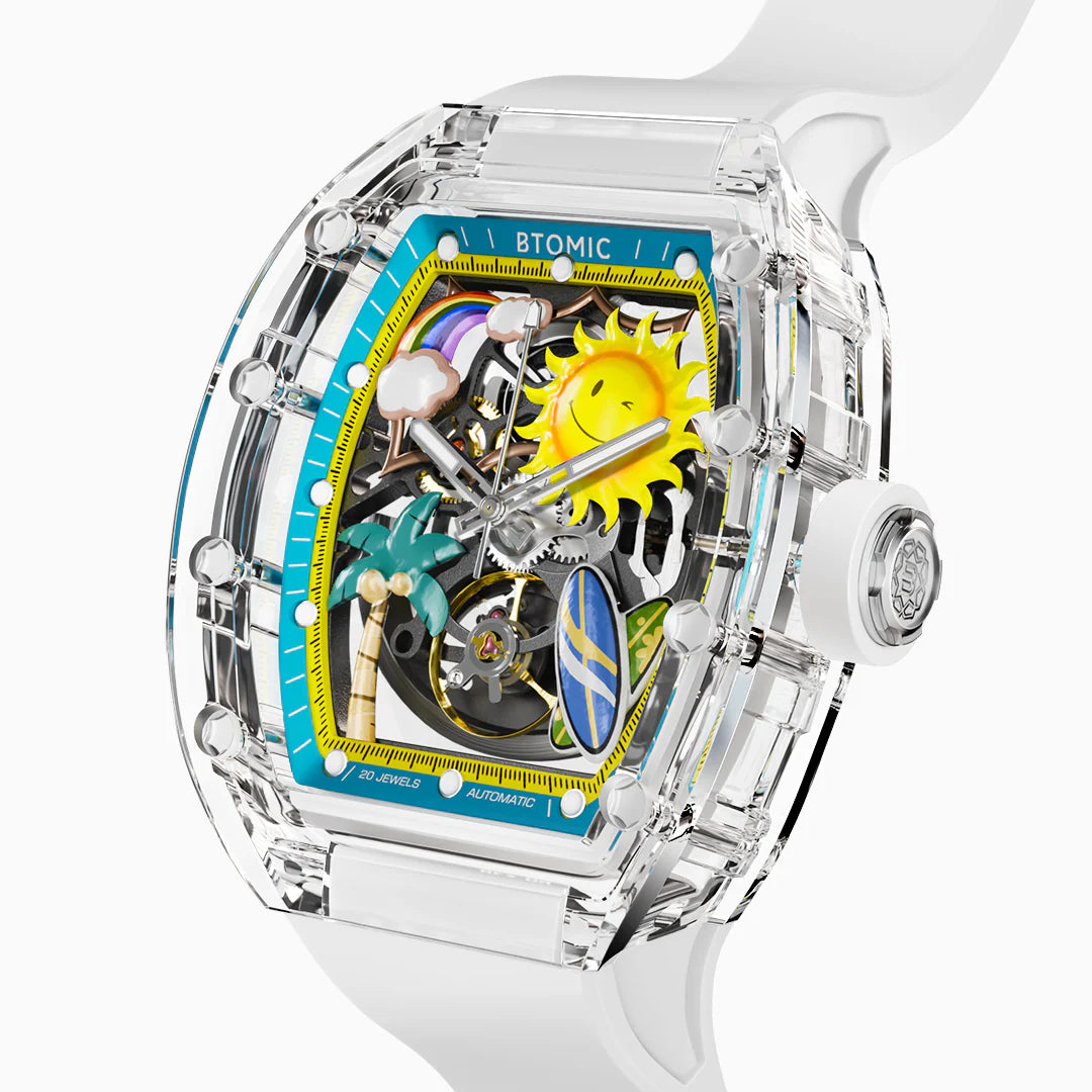 Golden Coast Crystal Automatic Watch