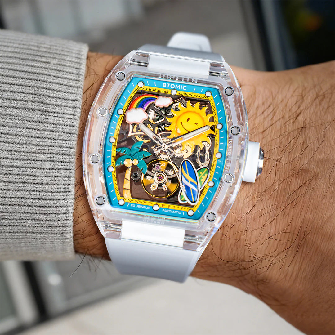 Golden Coast Crystal Automatic Watch
