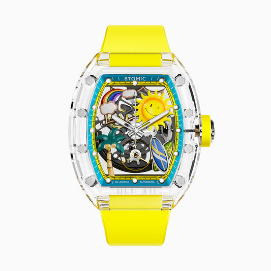 Golden Coast Crystal Automatic Watch