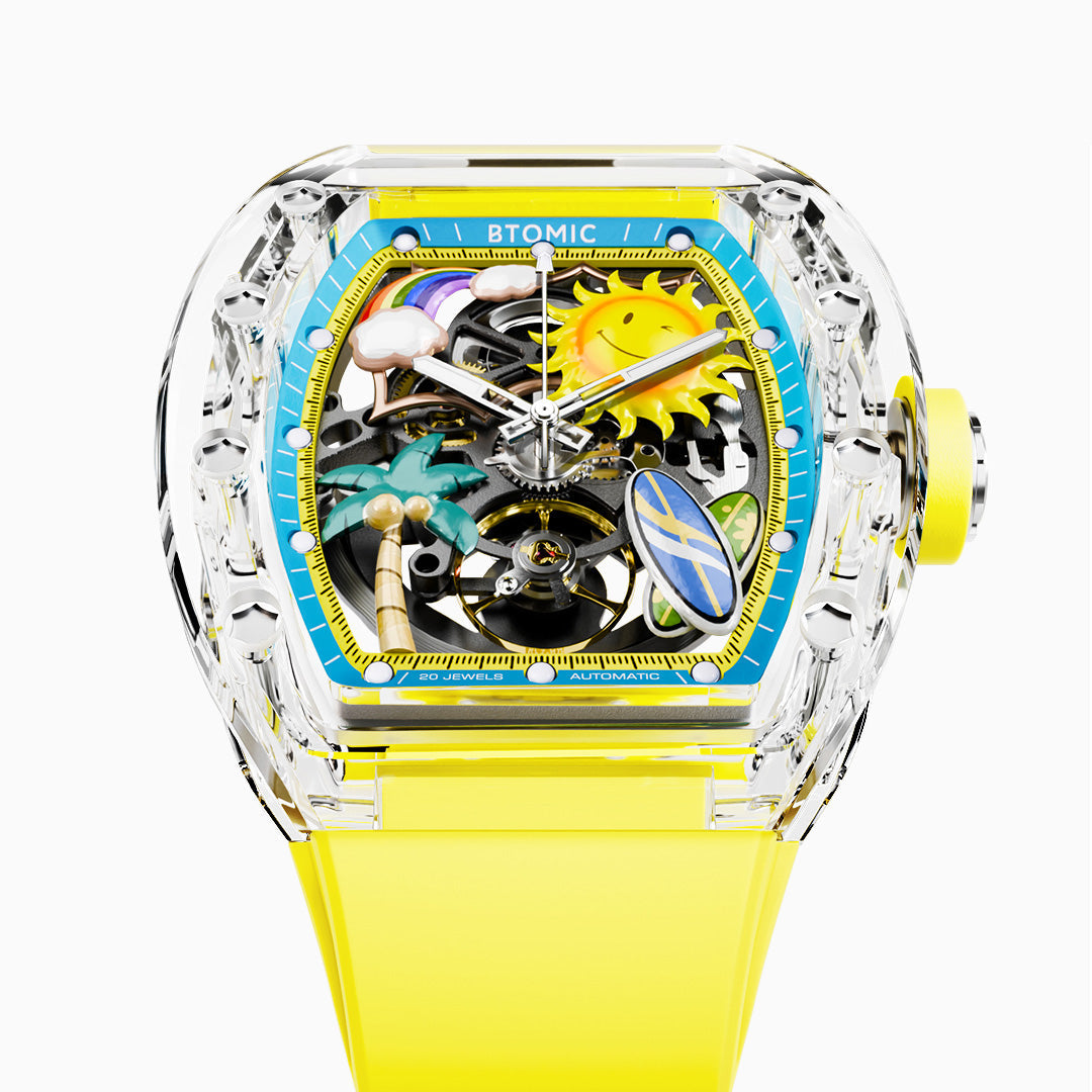 Golden Coast Crystal Automatic Watch