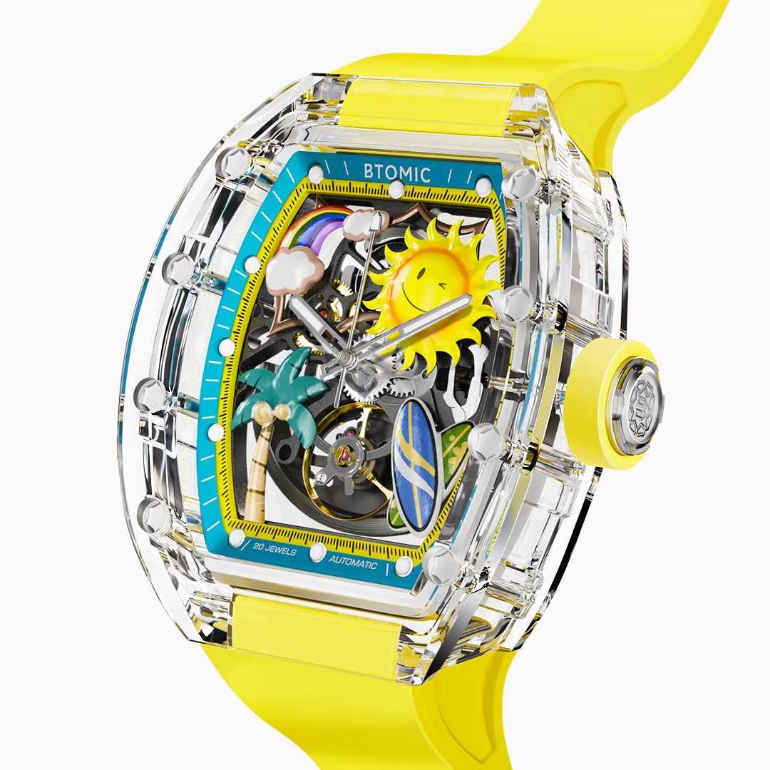 Golden Coast Crystal Automatic Watch