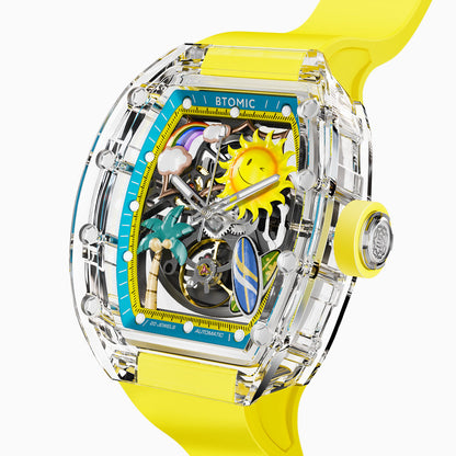 Golden Coast Crystal Automatic Watch