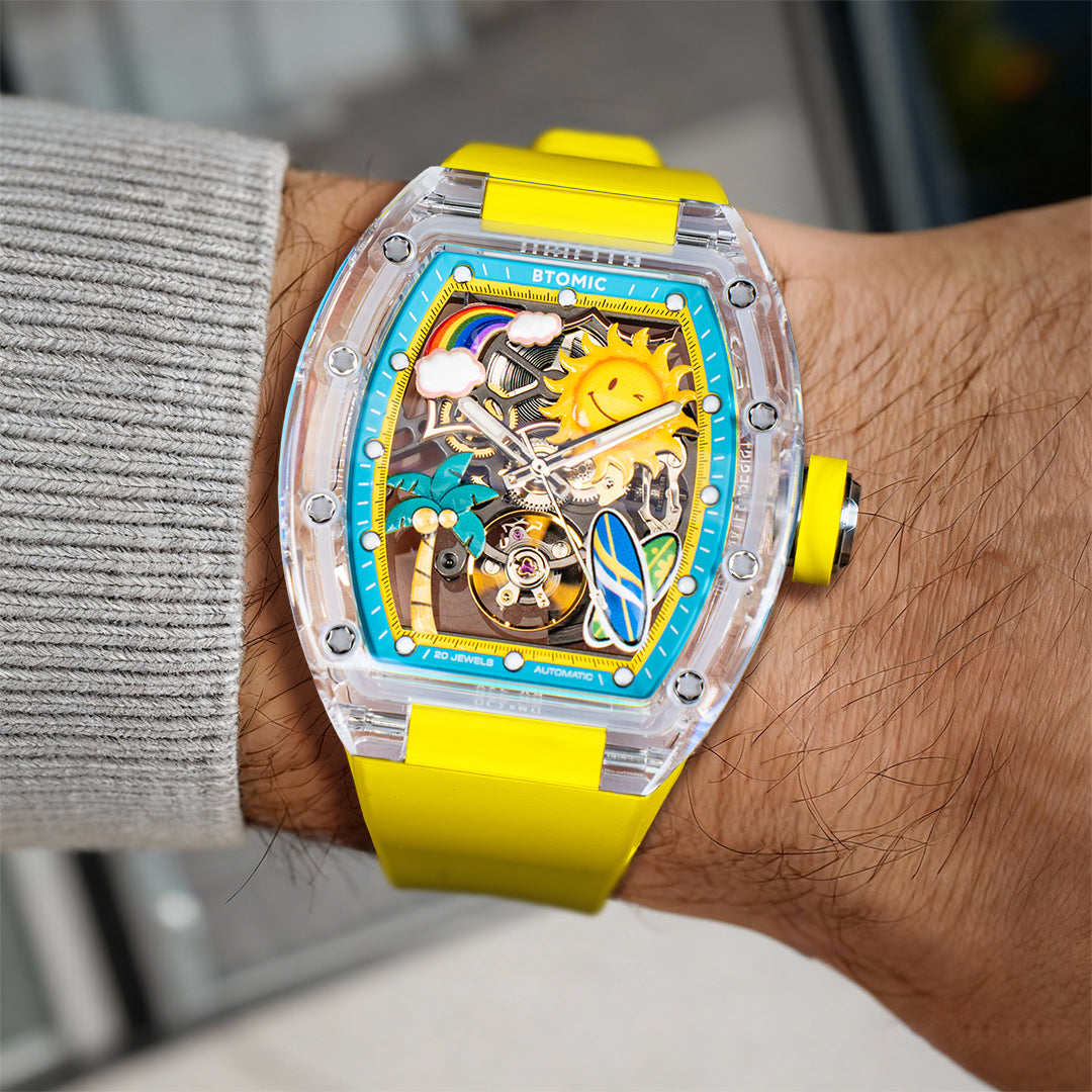 Golden Coast Crystal Automatic Watch