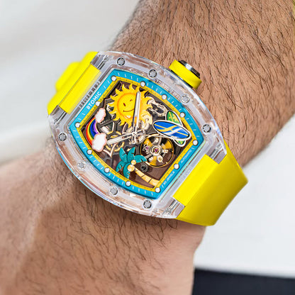 Golden Coast Crystal Automatic Watch