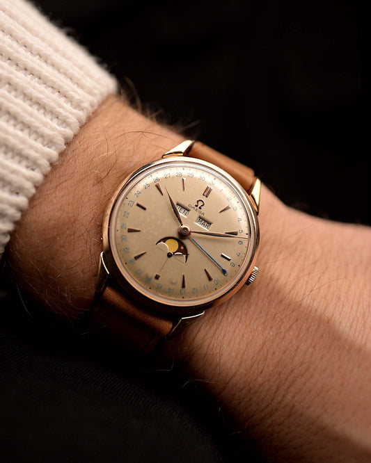 Omega 2486 Cosmic Moonphase Rose 1950