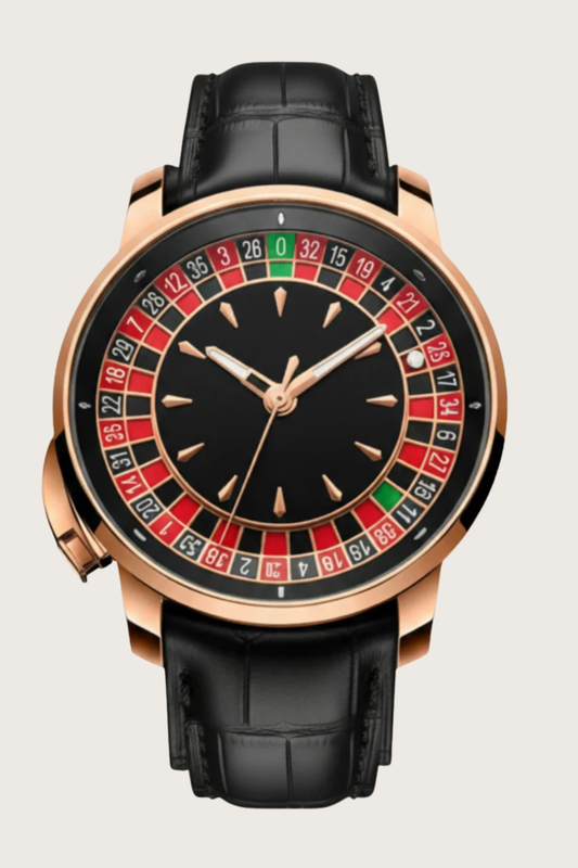 Casino Series Rose Gold Poker Roulette Automatic Watch
