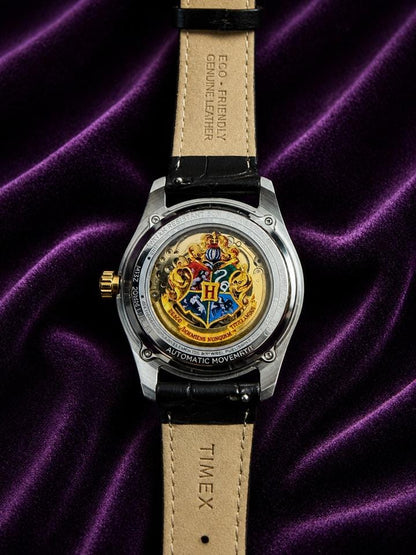 Timex x Harry Potter Waterbury Skeleton Automatic | Leather Strap Men's Watch | TW2Y75500X6