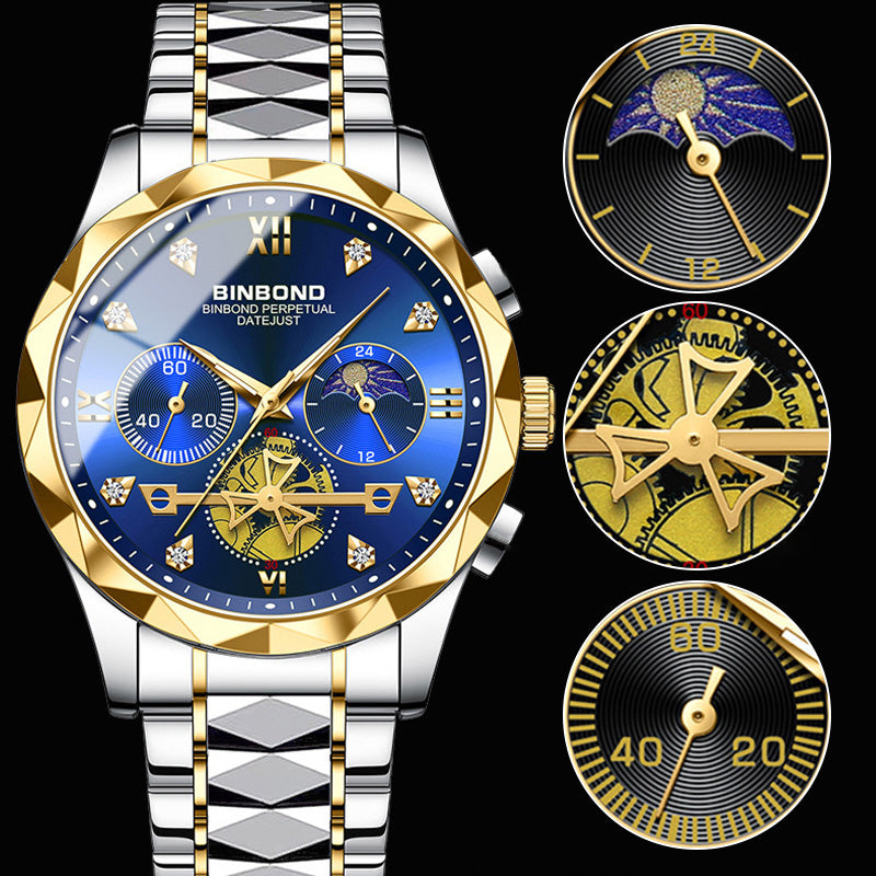 🎁Men's Multifunctional Quartz Mechanical Watch