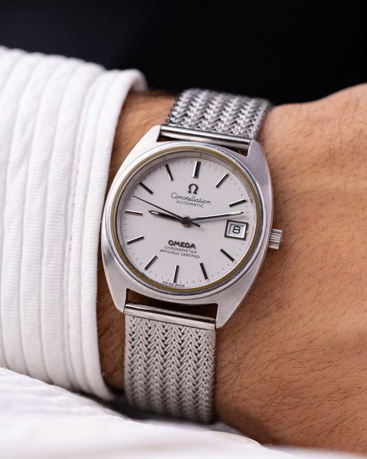 Vintage Omega Constellation Automatic Chronometer, C-shaped brushed case, Cal. 1011 from 1970's